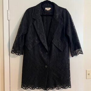 Lace Black Coat